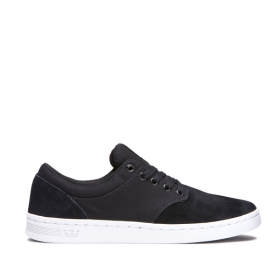 Mens Supra Low Top Shoes CHINO COURT Black/White | AU-79659